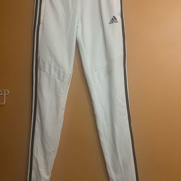 Adidas White and Black Sweatpants for Ultimate Comfort - Picture 1 of 4